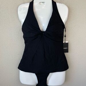 NWT DKNY Tankini Top and Matching Bottoms Sizes S,M or XL